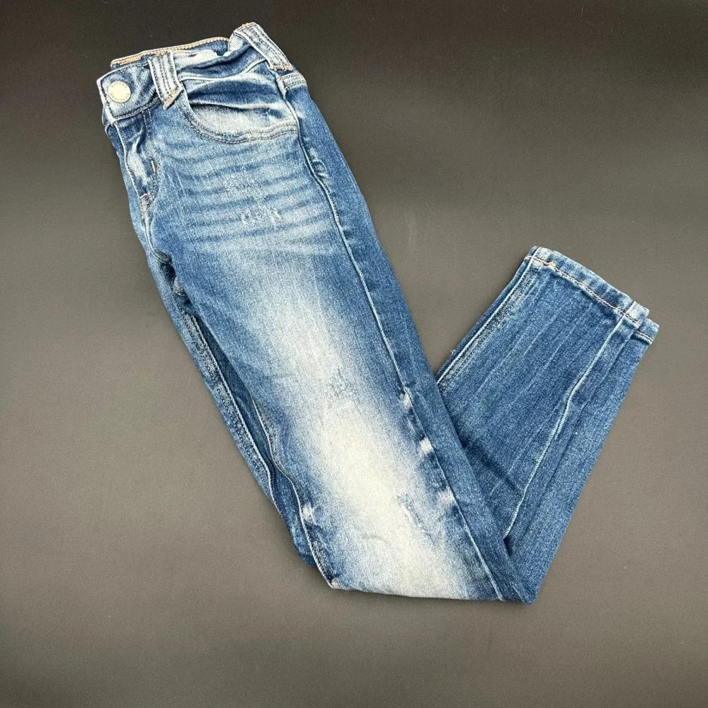 KanCan Signature Kids Girls Mid-Rise Skinny Jeans‎ Size 8 Distressed